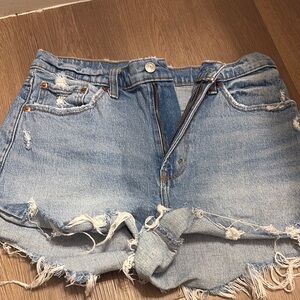 Abercrombie & Fitch Curve Love High Rise Vintage Shorts Mom Shorts Sz 29/8